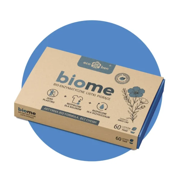 BioMe Laundry Sheets, Bio-Enzymatic Laundry Detergent